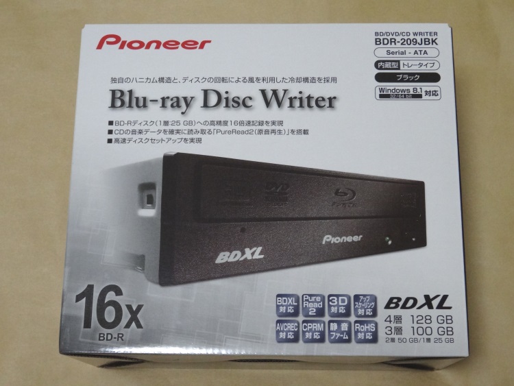 Pioneer BDR-209JBKのパッケージ
