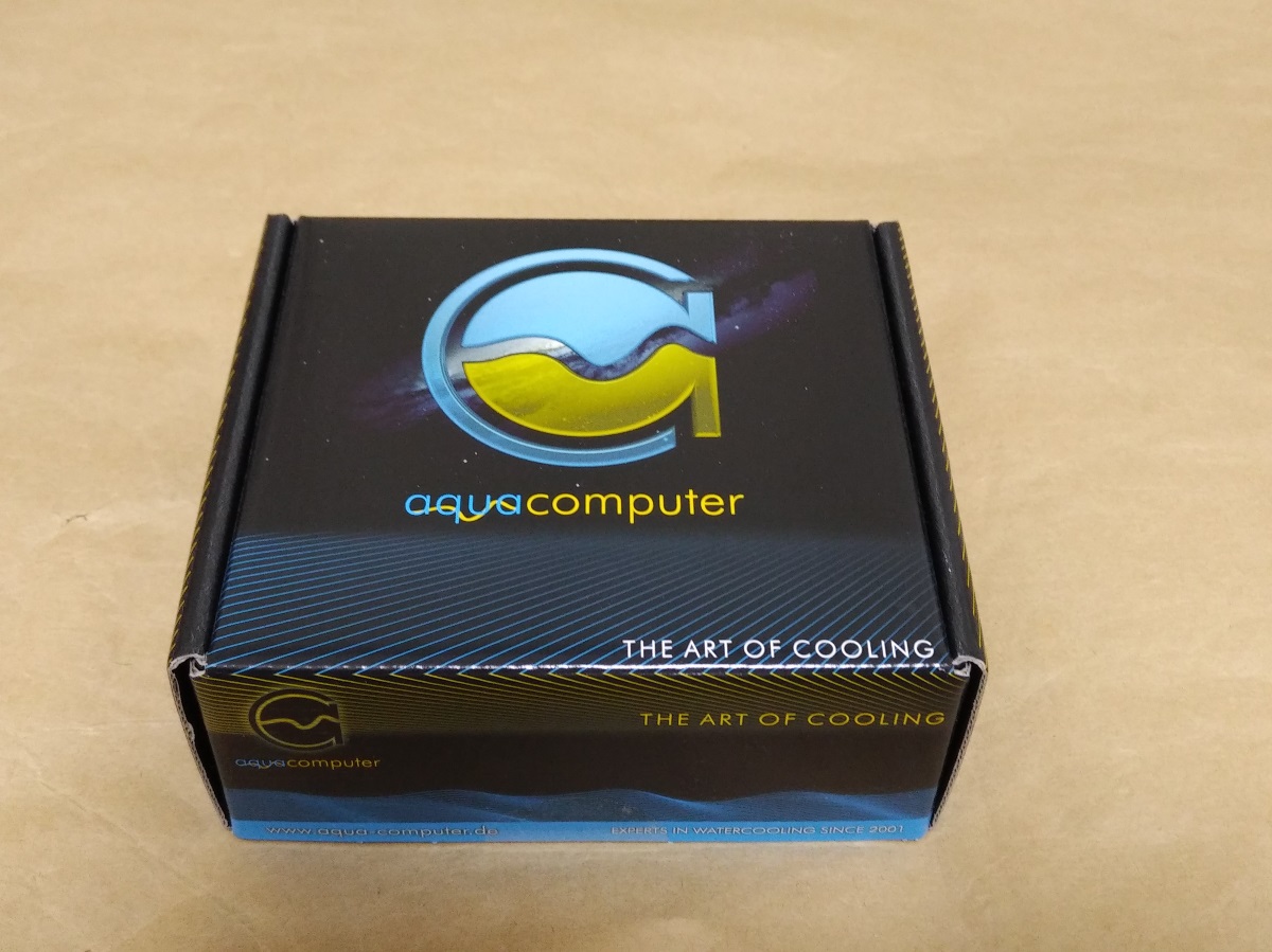 Aquacomputer kryoM.2 evoのパッケージ