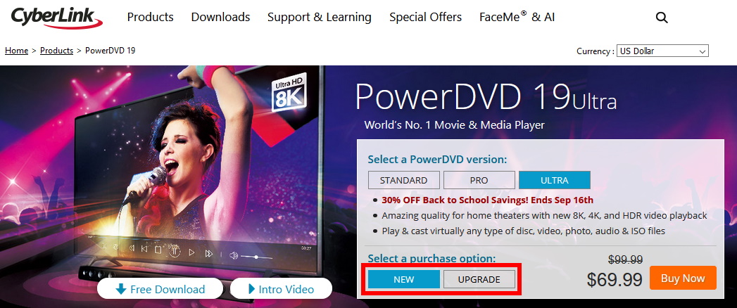 PowerDVD 19 Ultraを最安値で買う方法(手順3)