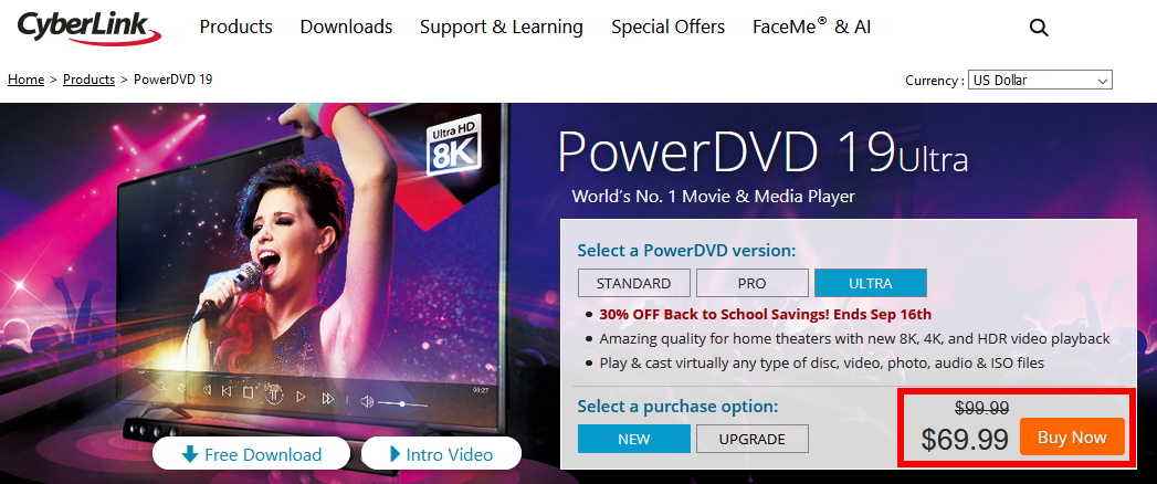 PowerDVD 19 Ultraを最安値で買う方法(手順4)