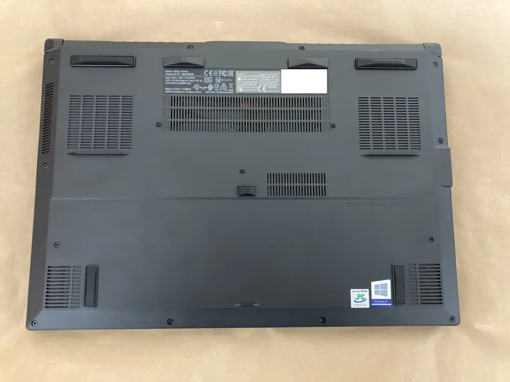 ASUS ROG Zephyrus G15 GA502IUのレビュー | メモトラ