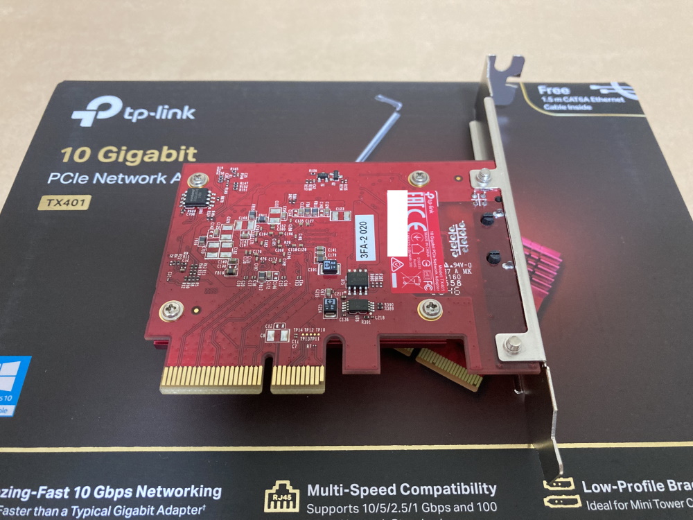 TP-Link TX401のレビュー！10Gbps対応PCIe接続のLANカード | メモトラ