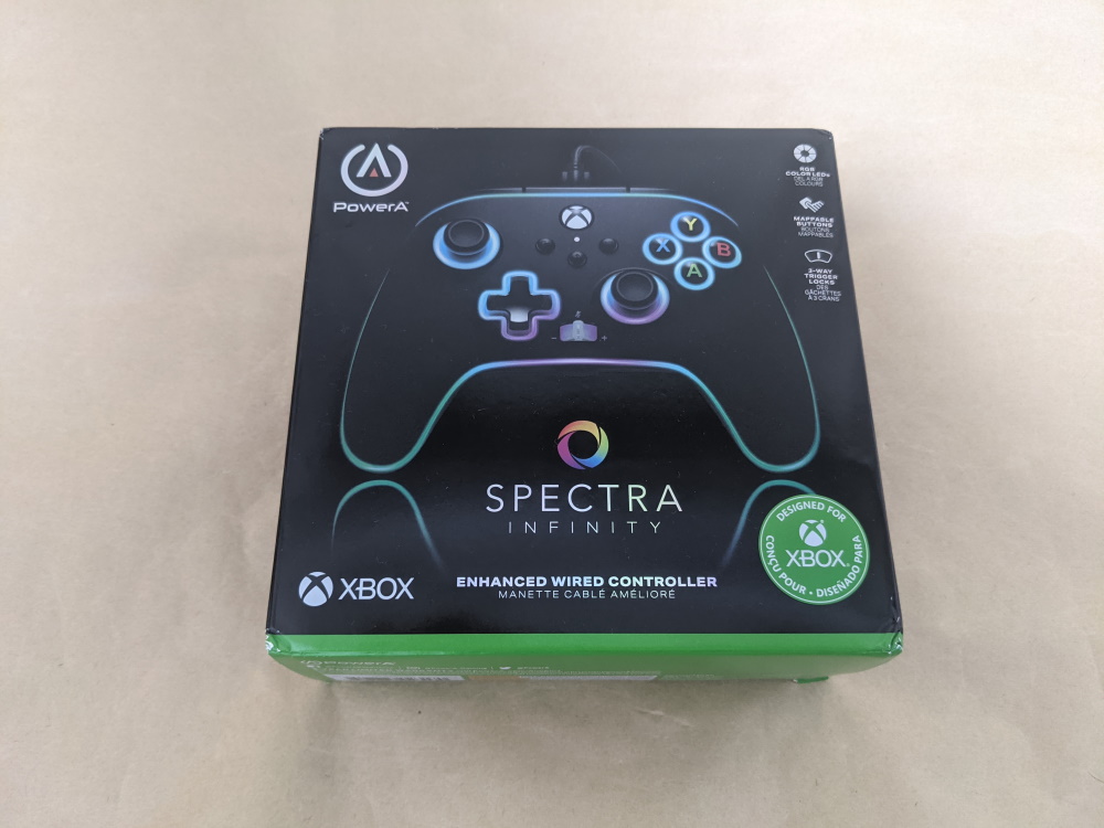 PowerA Spectra Infinity Enhanced Wired Controllerのパッケージ表側