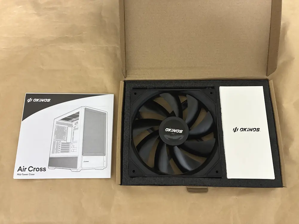 【新品未開封】Okinos Air cross Okinos Air Crossのレビュー！GPU冷却能力が高いATX対応PCケース