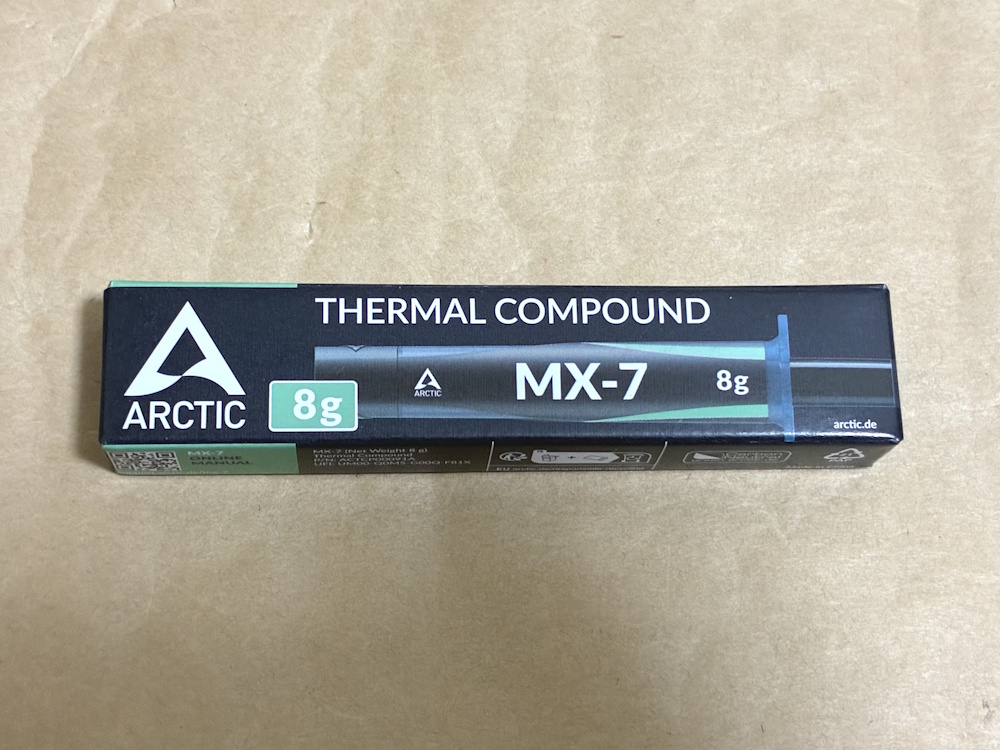 ARCTIC MX-7のパッケージ